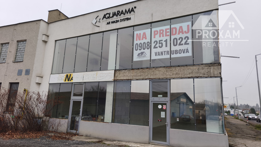 NA PREDAJ prevádzková budova, pozemok 3294m2