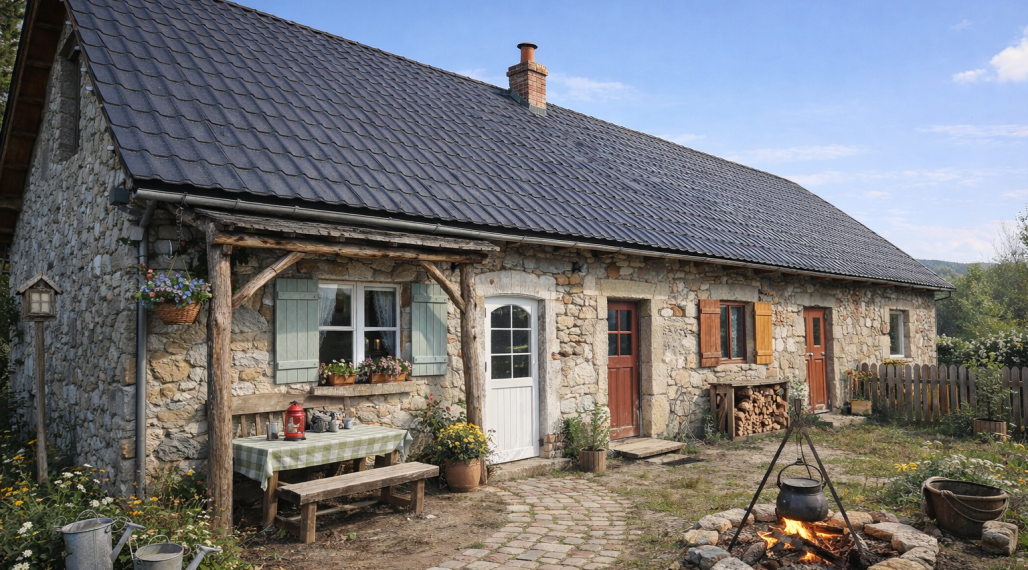 Čiastočne prerobený vidiecky dom/chata vo Veľkom Lome